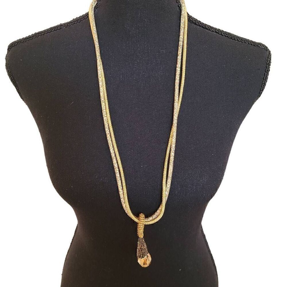 Fashion Jewelry Womens Dressy Gold Sequin Pendant Necklace